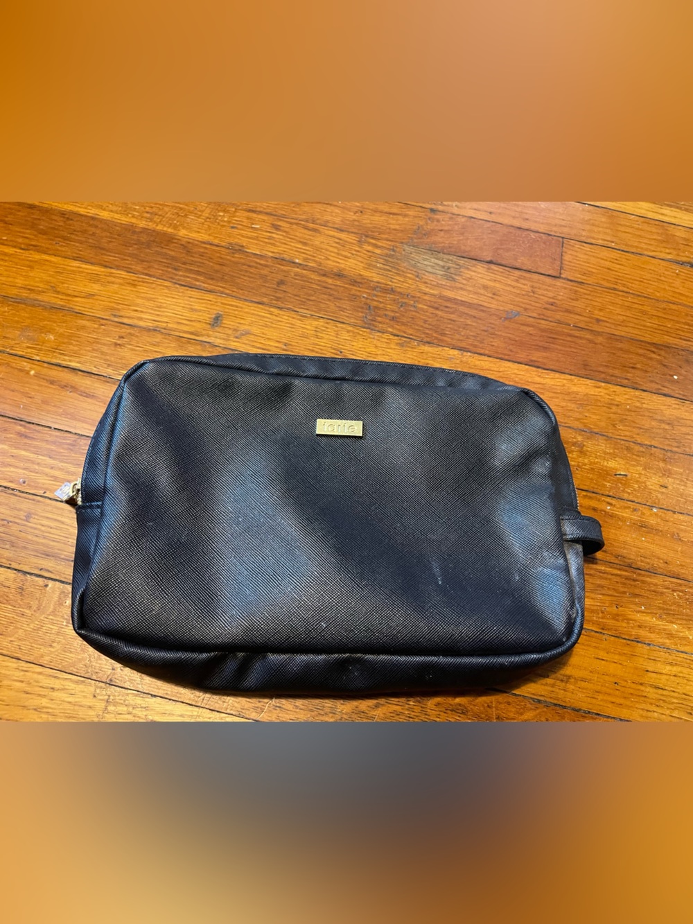 AS IS Tarte Unisex Black Travel Toiletry Bag - 6”x9”